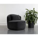 Soraya Shadow Grey Swivel Armless Chair, Swivel